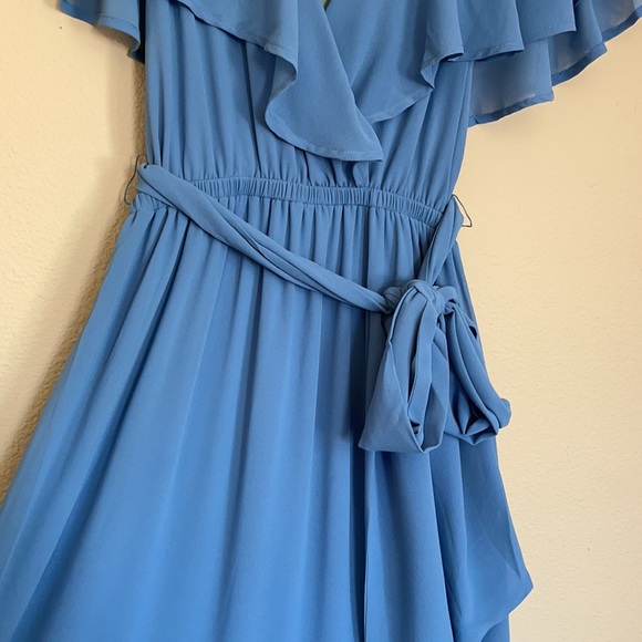 Show me your MuMu blue ruffle maxi dress - Picture 7 of 12